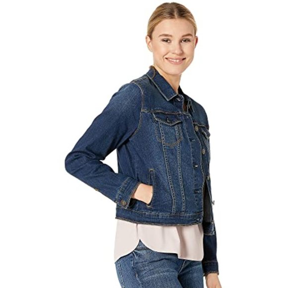 NWT Vintage America Denim Jacket Small Stretch S - Picture 2 of 14